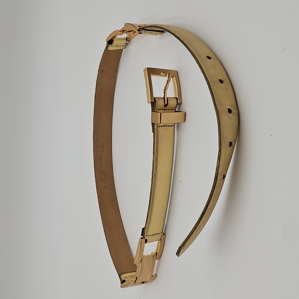 Linea Pelle Gold-Tone Women's Belt S 34" Length Vintage